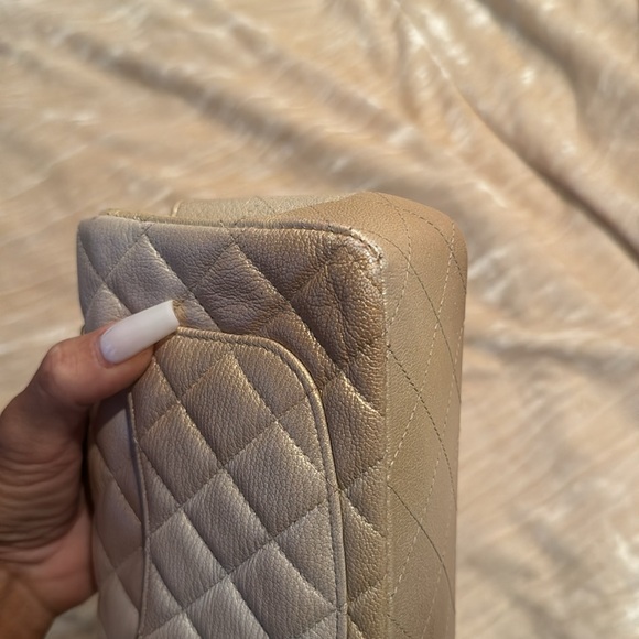 Absolutely stunning Chanelbag gold ombré , gold sparkle specs - Picture 8 of 13